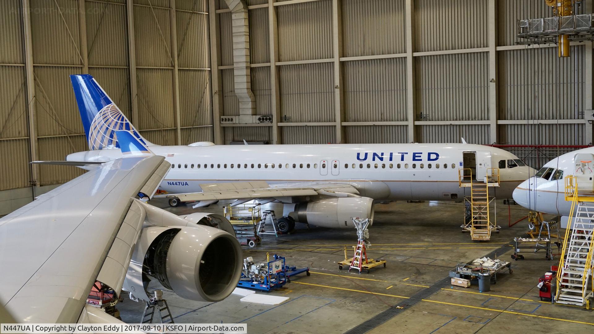 N447UA, 1998 Airbus A320-232 C/N 836, SFO 2017.