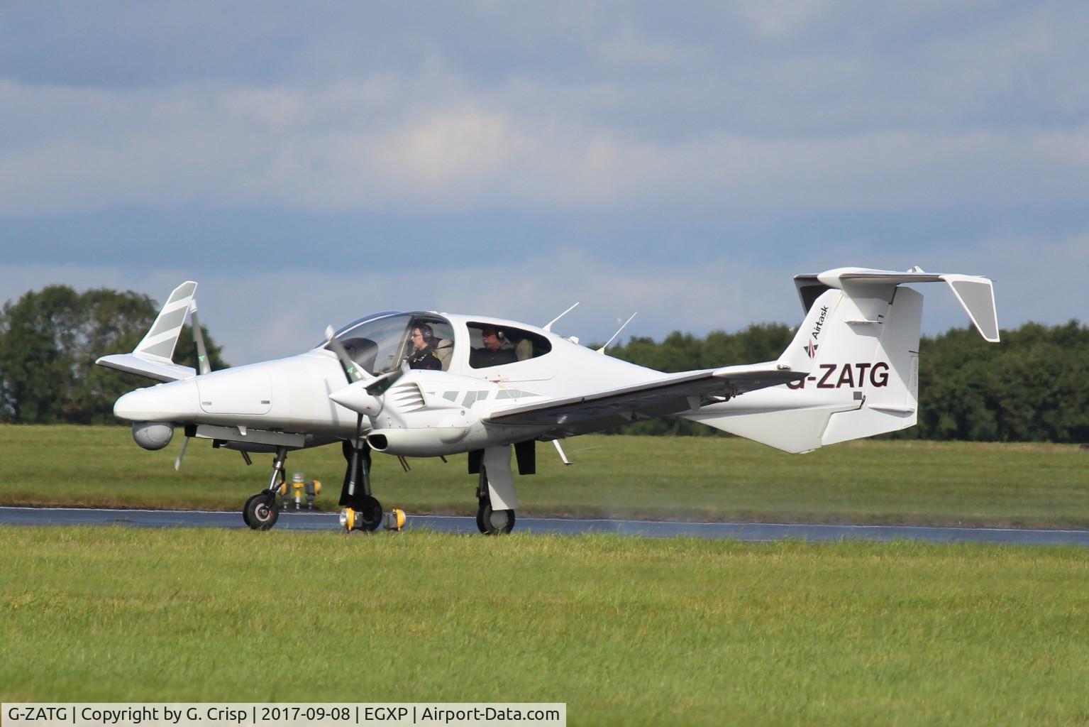 G-ZATG, 2008 Diamond DA-42 Twin Star C/N 42.319, Scampton Air Show arrivals day.