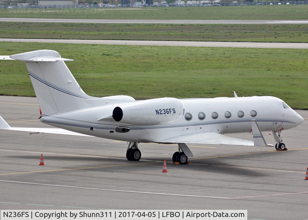 N236FS, 2011 Gulfstream Aerospace GIV-X (G450) C/N 4236, Parked at the General Aviation area...
