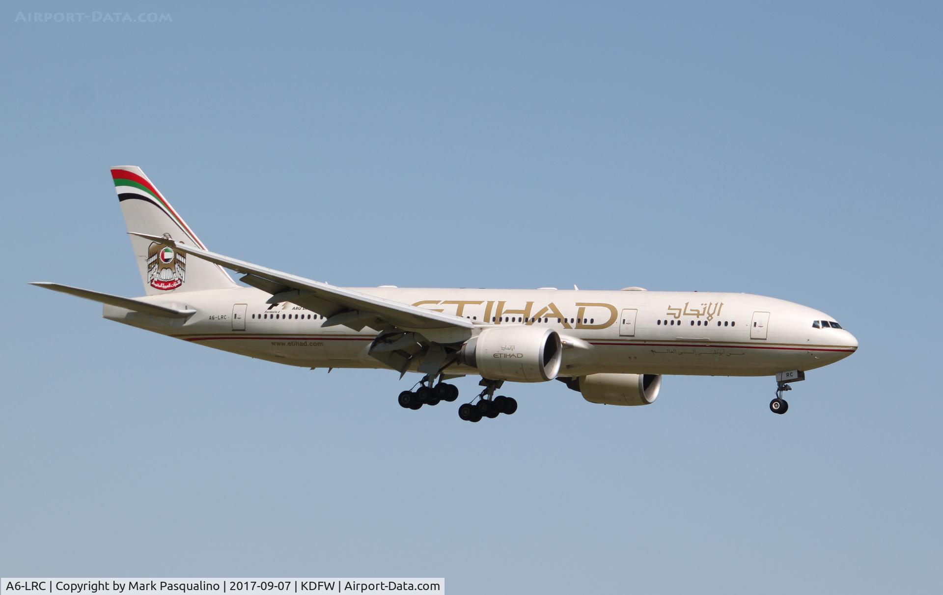 A6-LRC, 2007 Boeing 777-237/LR C/N 36302, Boeing 777-200ER