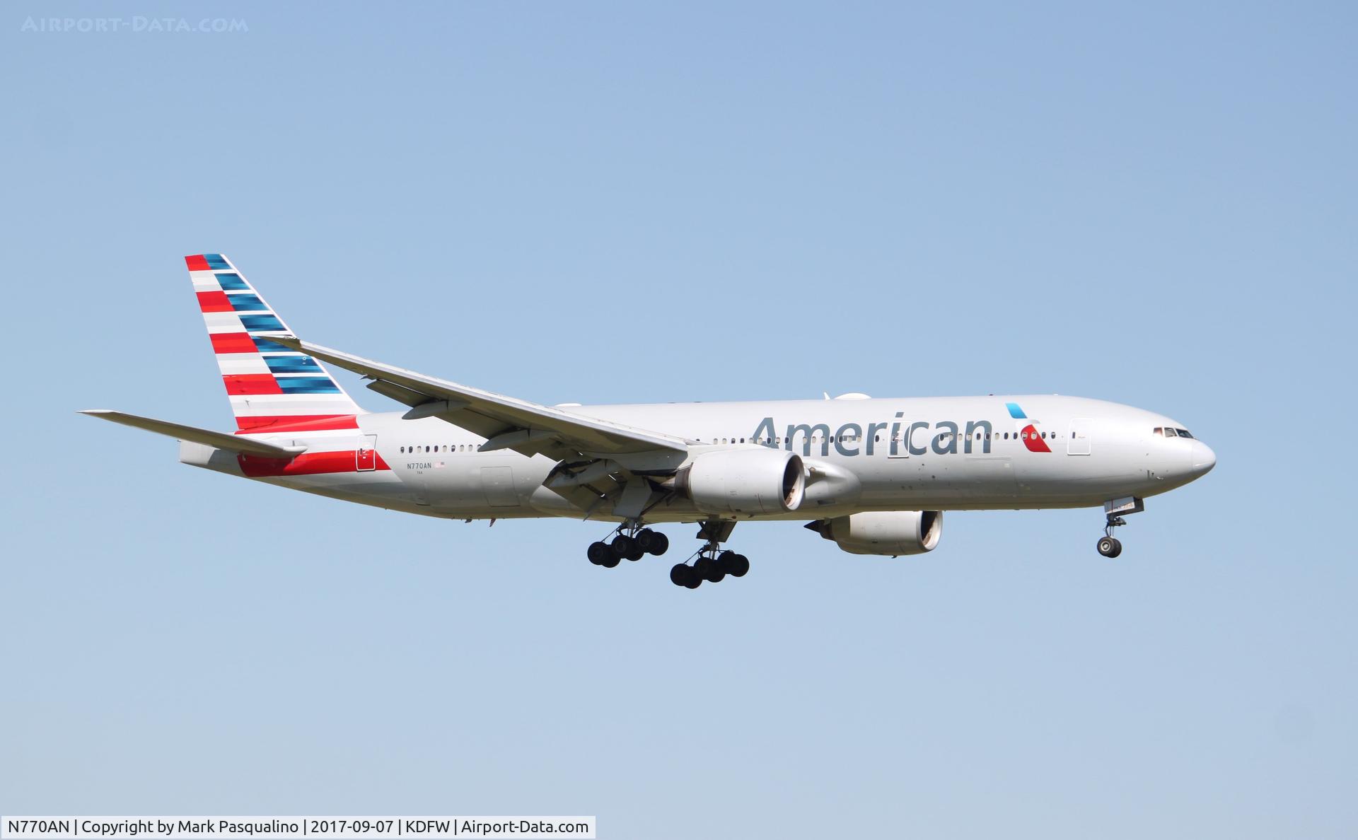 N770AN, 1999 Boeing 777-223 C/N 29578, Boeing 777-200