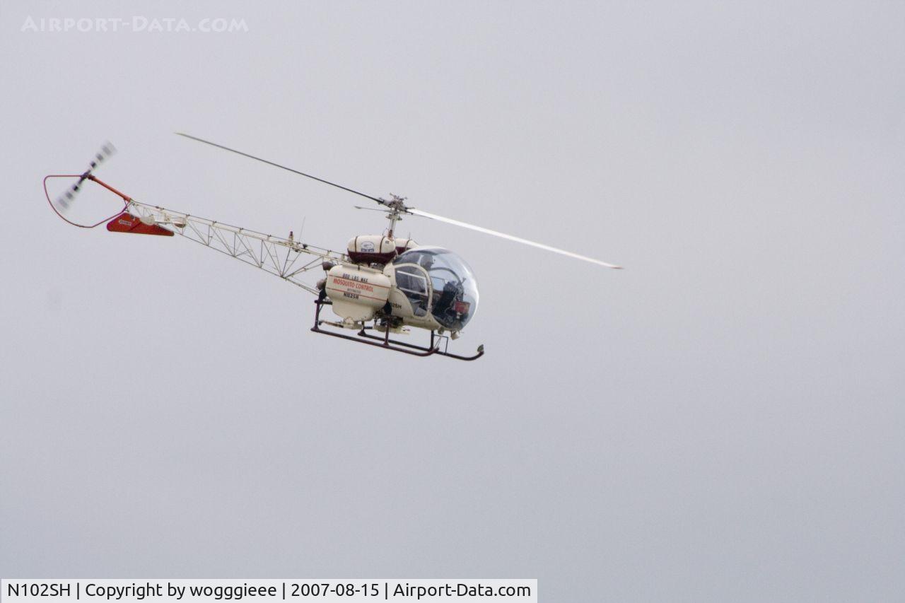 N102SH, 1971 Bell 47G-4A C/N 7762, Mosquito Control helping keep the mosquitos away