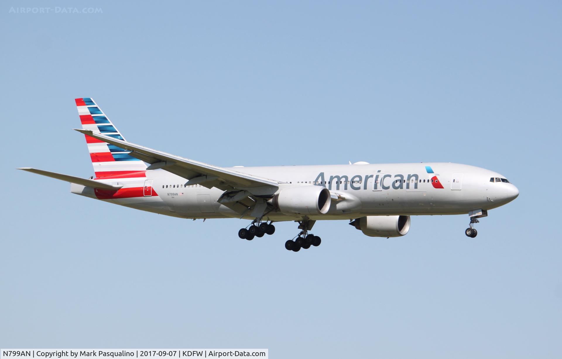 N799AN, 2001 Boeing 777-223 C/N 30258, Boeing 777-200