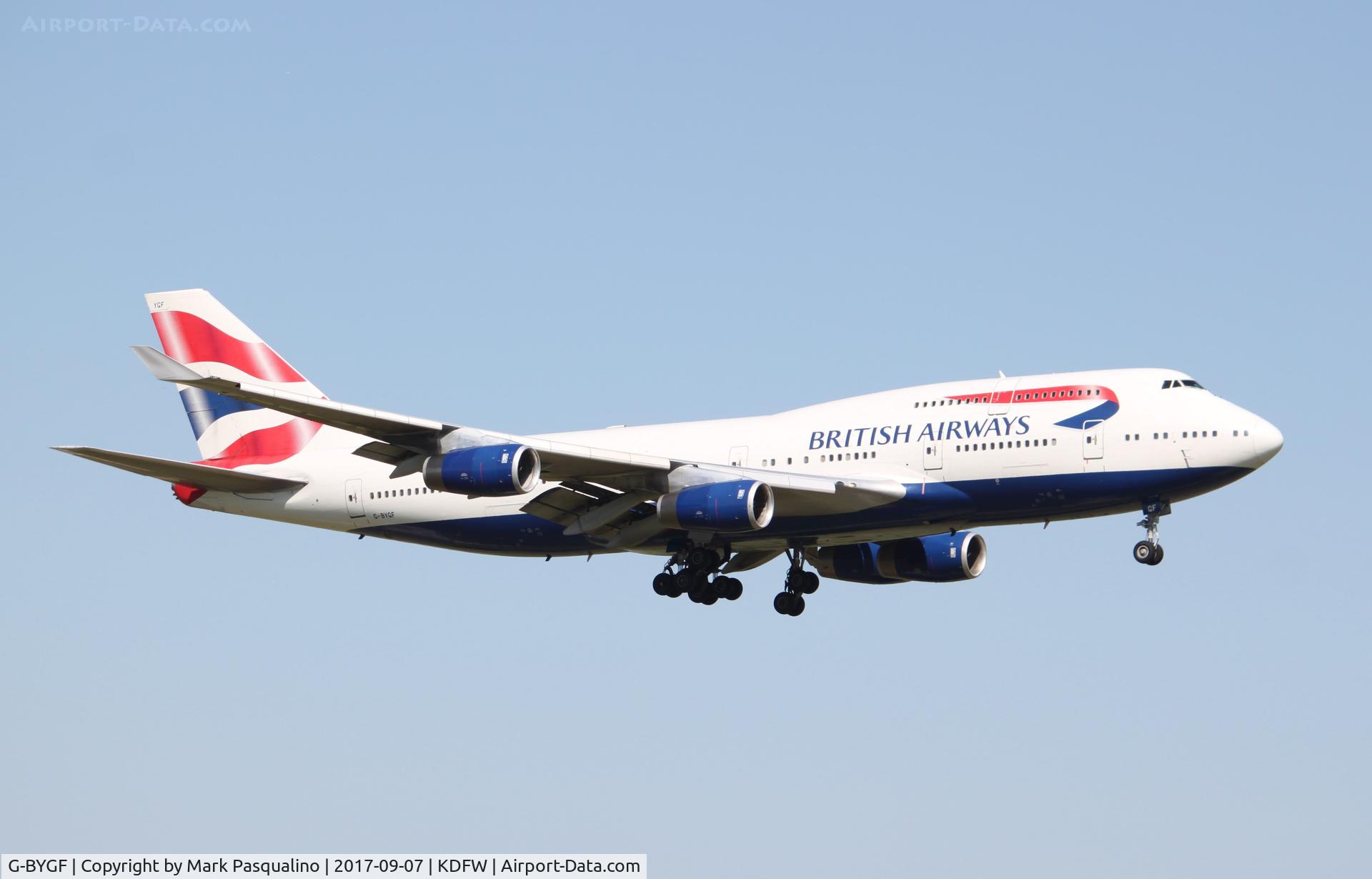 G-BYGF, 1999 Boeing 747-436 C/N 25824, Boeing 747-400