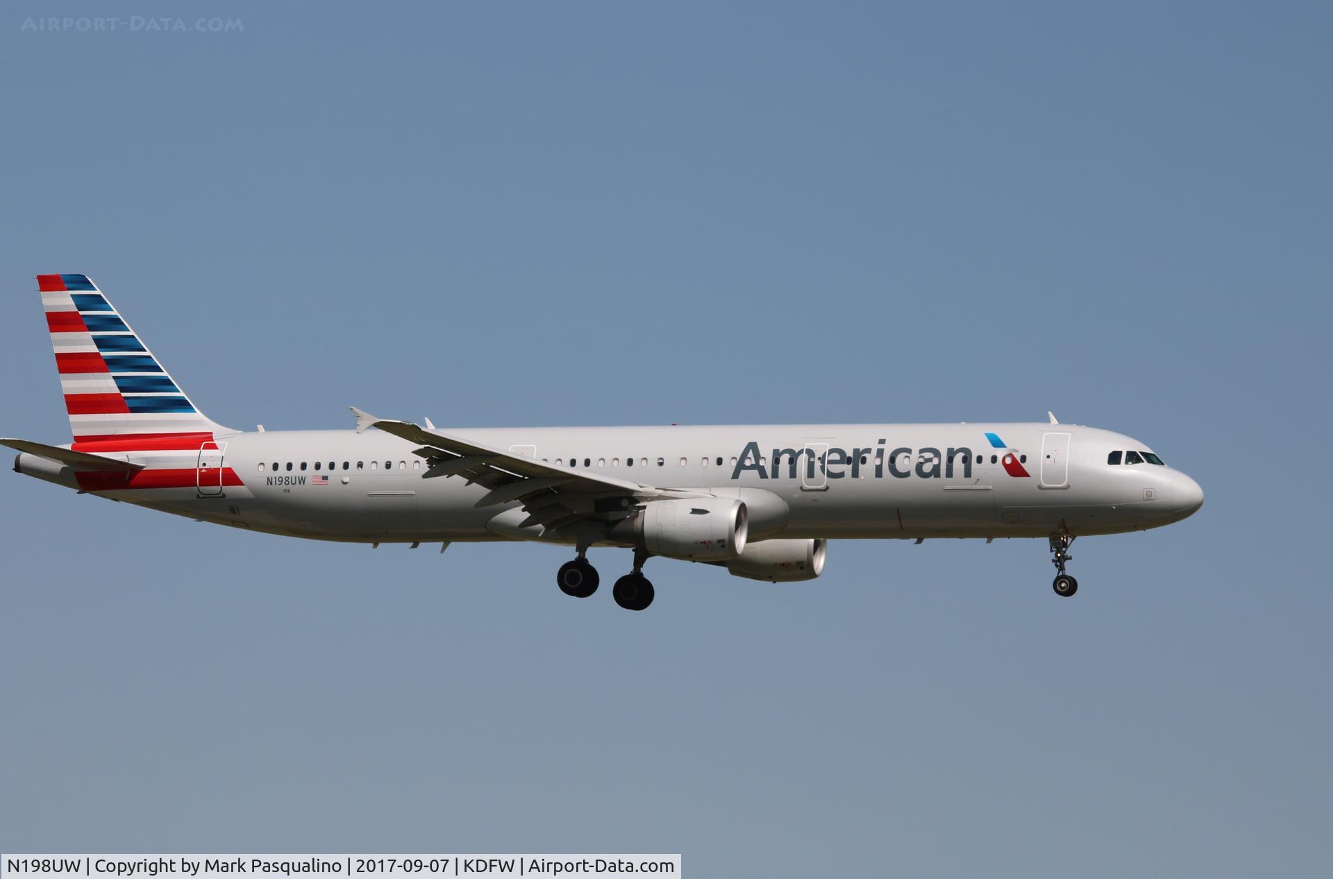 N198UW, 2013 Airbus A321-211 C/N 5444, Airbus A321