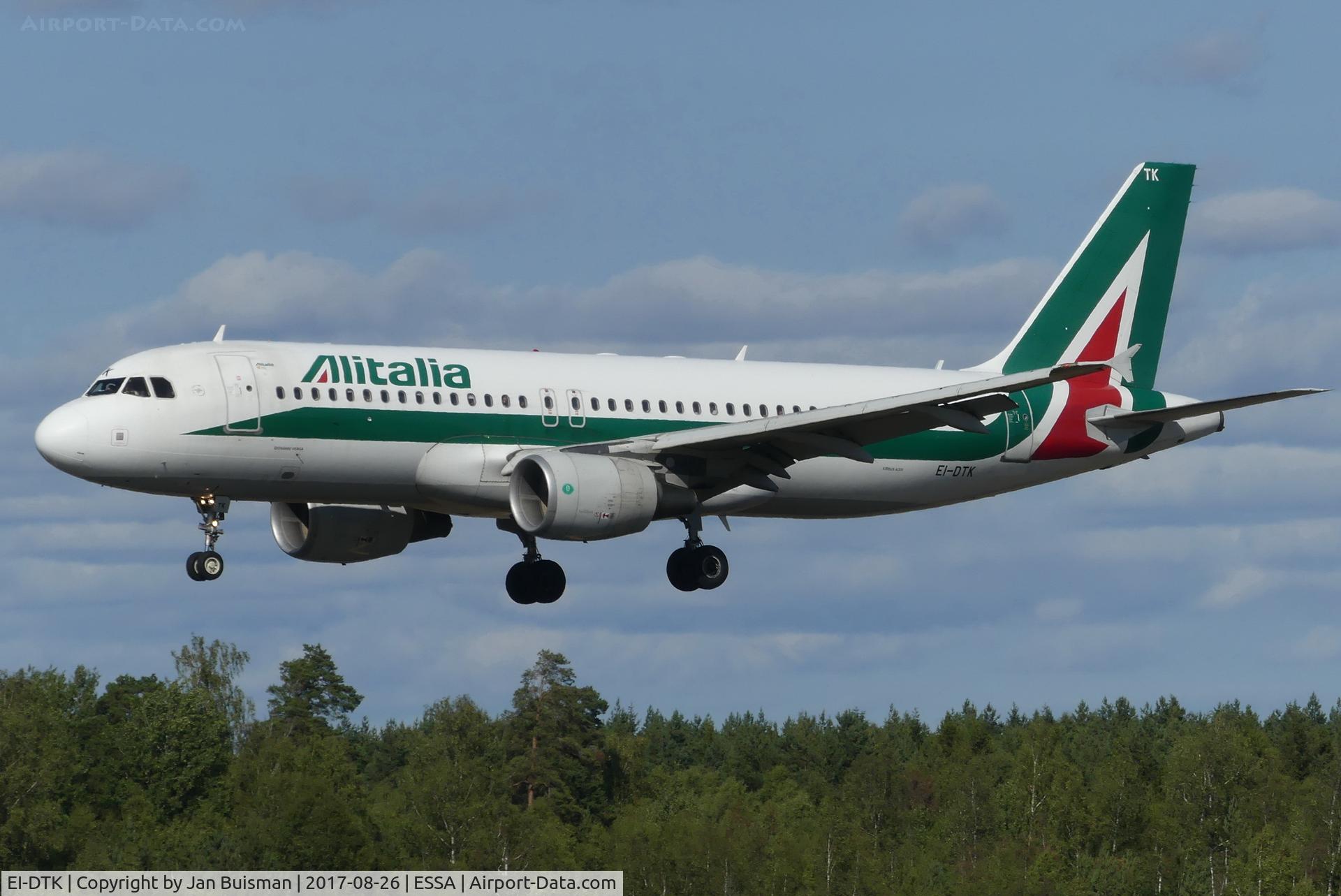 EI-DTK, 2009 Airbus A320-216 C/N 4075, Alitalia