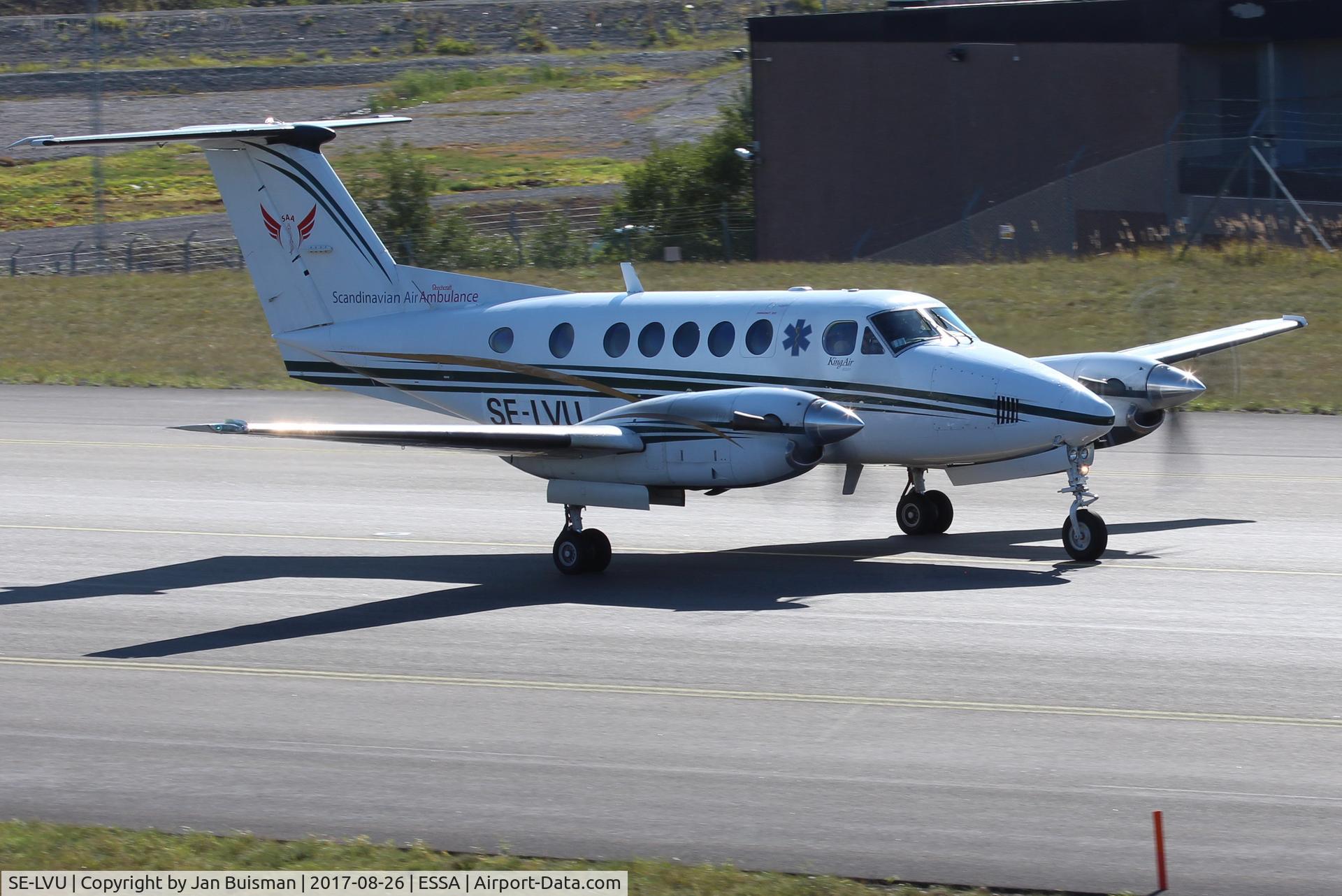 SE-LVU, 1999 Raytheon B200 Super King Air C/N BB-1692, Scandinavian Air Ambulance