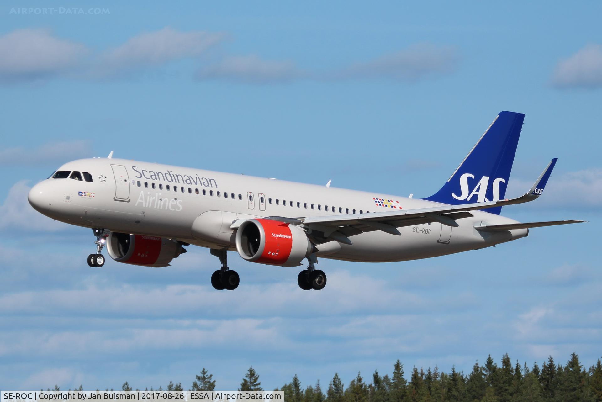 SE-ROC, 2017 Airbus A320-251N C/N 7723, SAS
