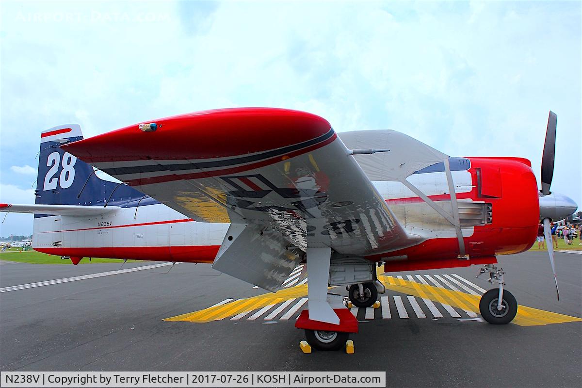N238V, 1952 North American T-28B Trojan C/N 189-53 (52-1238), At 2017 EAA AirVenture at Oshkosh