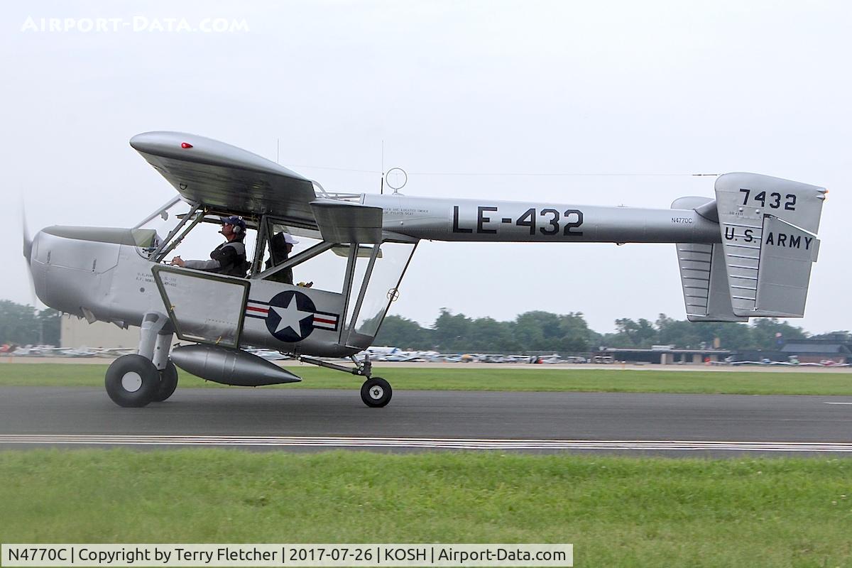 N4770C, 1949 Boeing YL-15 Scout C/N 47-0432 (20012), At 2017 EAA AirVenture at Oshkosh