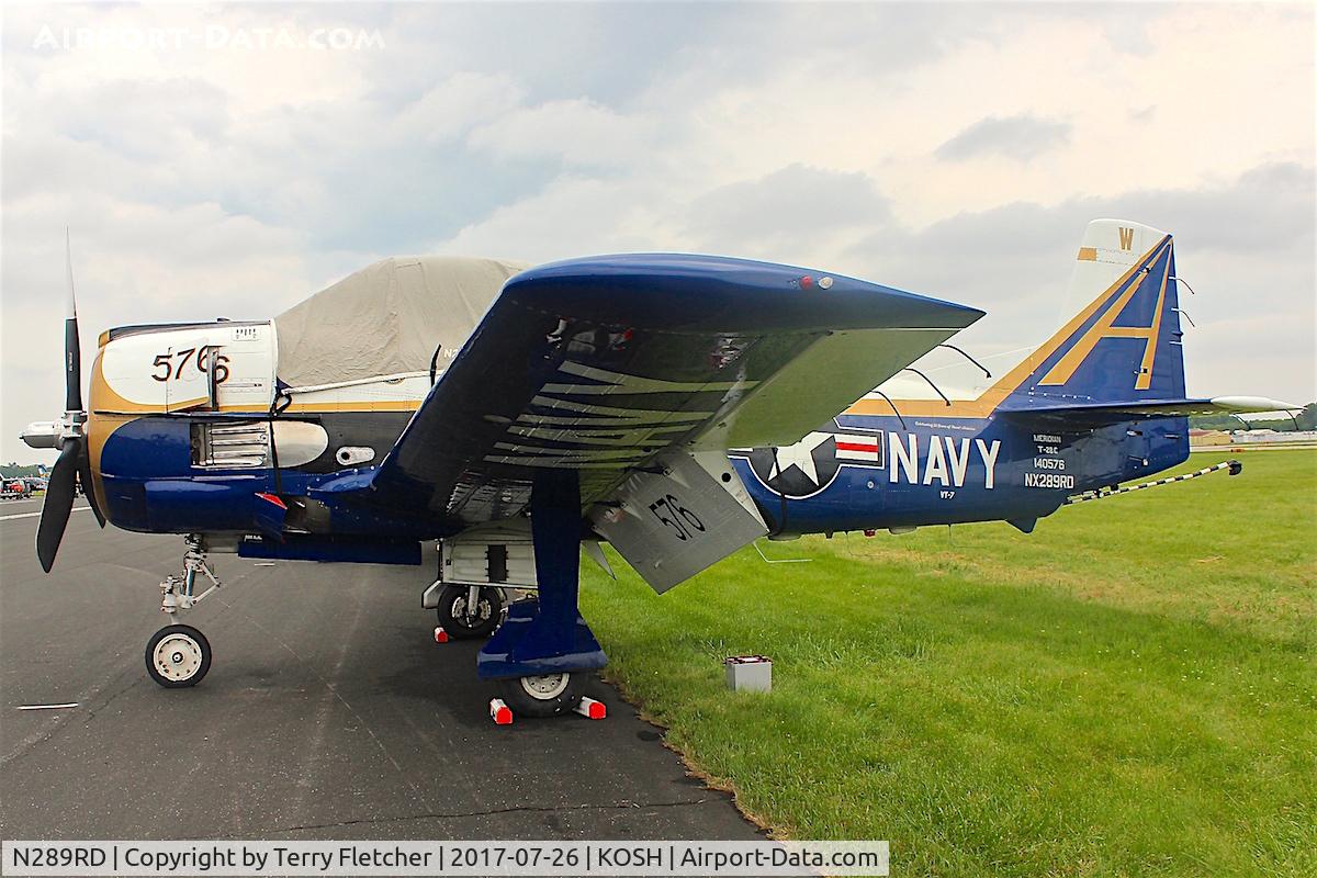 N289RD, 1956 North American T-28C Trojan C/N 226-153, At 2017 EAA AirVenture at Oshkosh