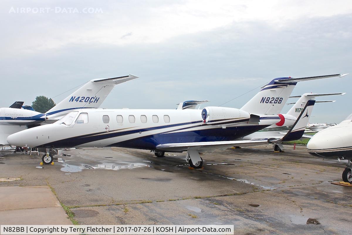 N82BB, 2002 Cessna 525A CitationJet CJ2 C/N 525A0062, At 2017 EAA AirVenture at Oshkosh