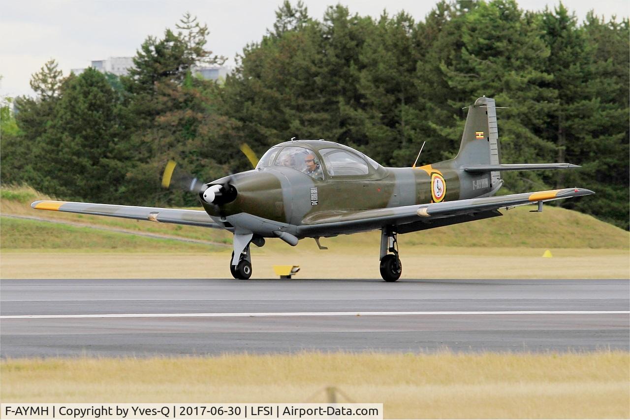 F-AYMH, 1958 Piaggio FWP-149D C/N 026, Piaggio FWP-149D, Take off run rwy 29, St Dizier-Robinson Air Base 113 (LFSI) Open day 2017
