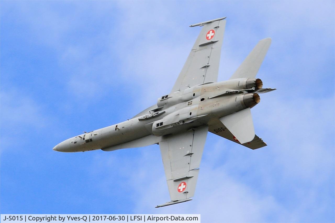 J-5015, McDonnell Douglas F/A-18C Hornet C/N 1361/SFC015, Swiss Air Force McDonnell Douglas FA-18C Hornet, On display, St Dizier-Robinson Air Base 113 (LFSI) Open day 2017