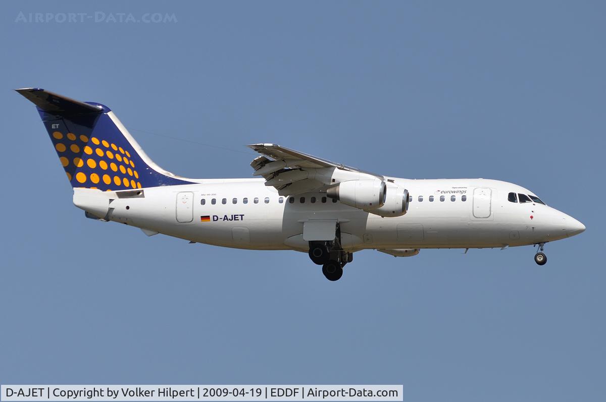 D-AJET, 1991 British Aerospace BAe.146-200 C/N E2201, Eurowings