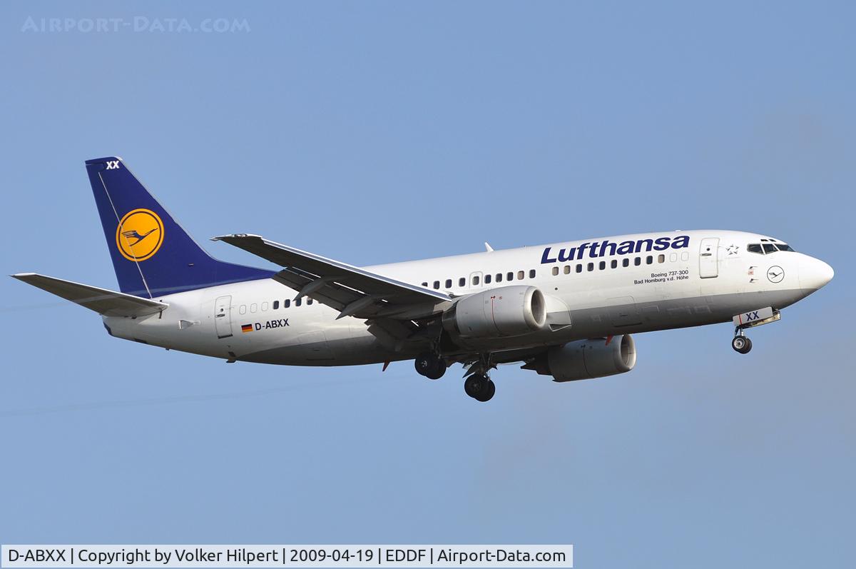 D-ABXX, 1989 Boeing 737-330 C/N 24562, at fra