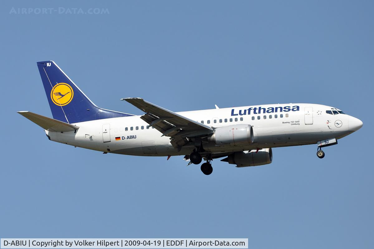 D-ABIU, 1991 Boeing 737-530 C/N 24944, at fra
