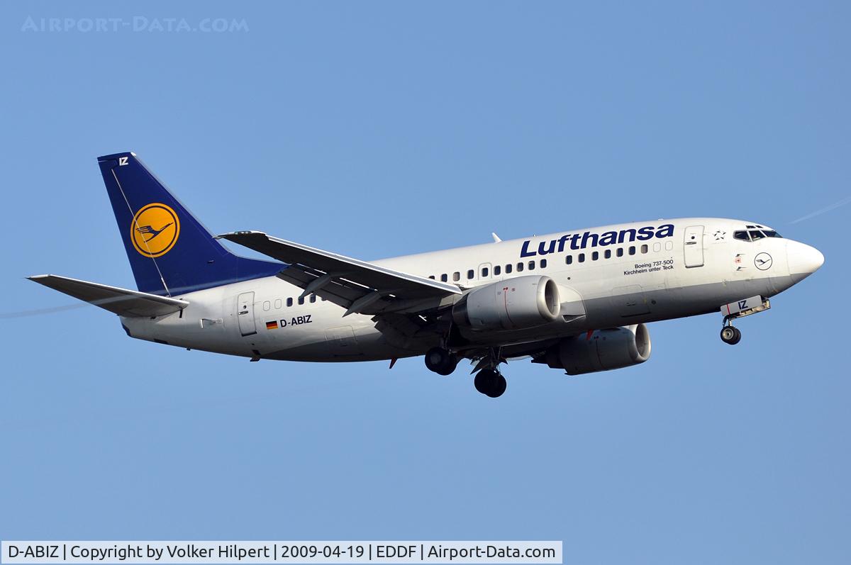 D-ABIZ, 1991 Boeing 737-530 C/N 25244, at fra