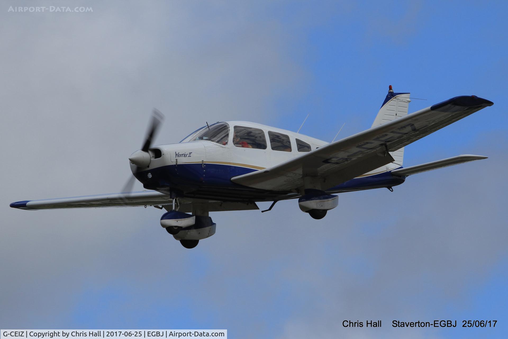 G-CEIZ, 1980 Piper PA-28-161 Cherokee Warrior II C/N 28-8116076, Project Propeller at Staverton