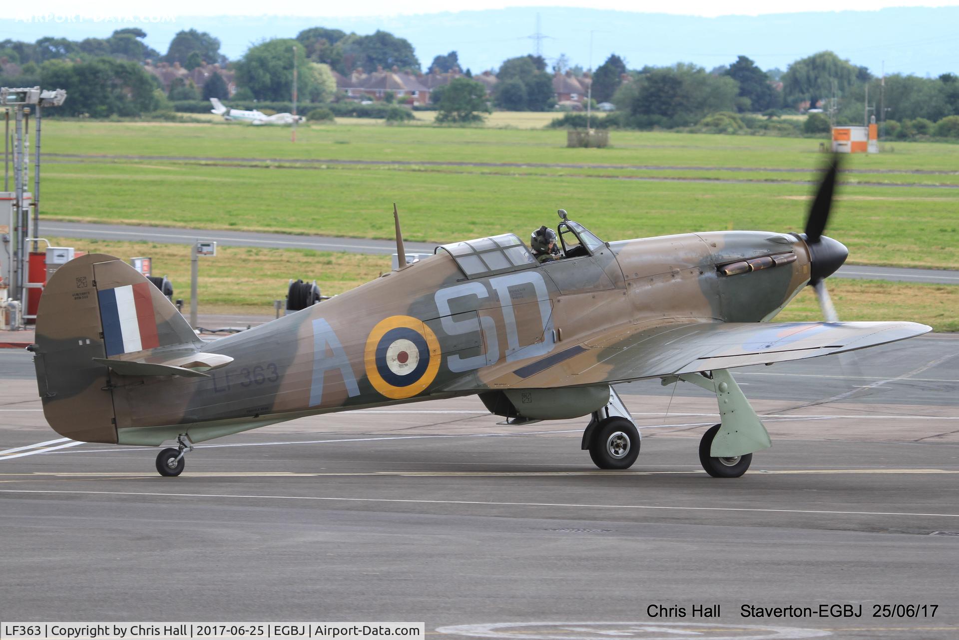 LF363, 1944 Hawker Hurricane IIC C/N 41H/469290, Project Propeller at Staverton