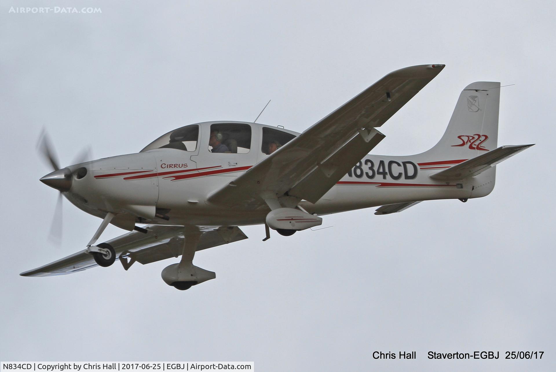 N834CD, 2002 Cirrus SR22 C/N 0168, Project Propeller at Staverton