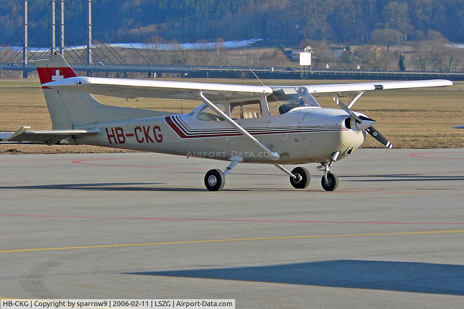 HB-CKG, 1986 Reims F172P Skyhawk C/N F17202251, at Grenchen