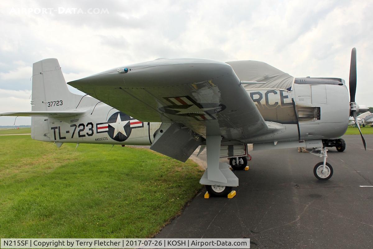 N215SF, 1955 North American T-28B Trojan C/N 200-86 (137723), At 2017 EAA AirVenture at Oshkosh
