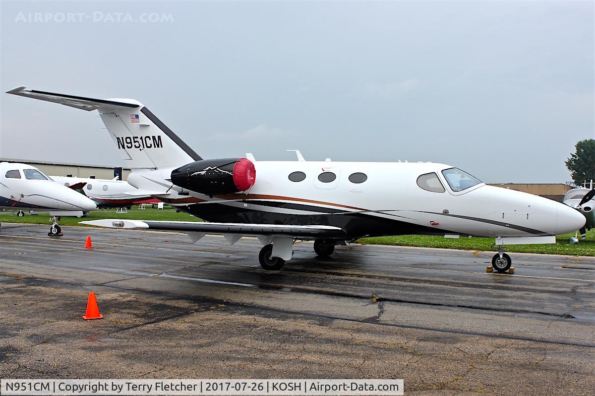 N951CM, 2010 Cessna 510 Citation Mustang Citation Mustang C/N 510-0327, At 2017 EAA AirVenture at Oshkosh