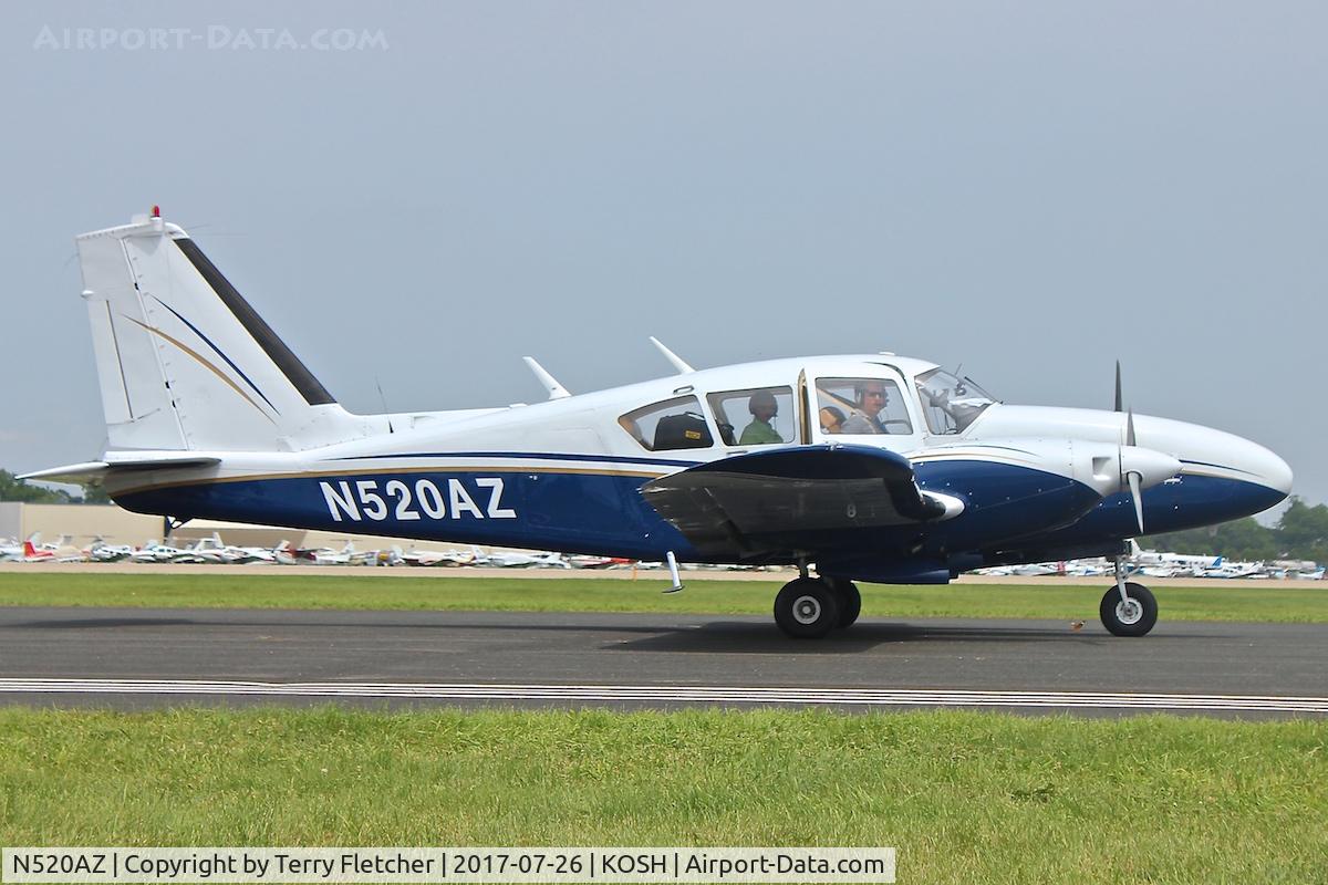 N520AZ, 1966 Piper PA-23-250 Aztec C/N 27-3424, At 2017 EAA AirVenture at Oshkosh