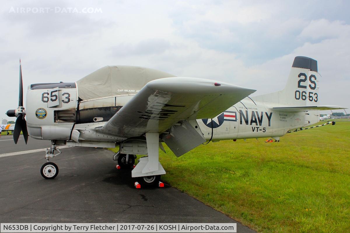 N653DB, 1957 North American T-28C Trojan Trojan C/N 226-230, At 2017 EAA AirVenture at Oshkosh