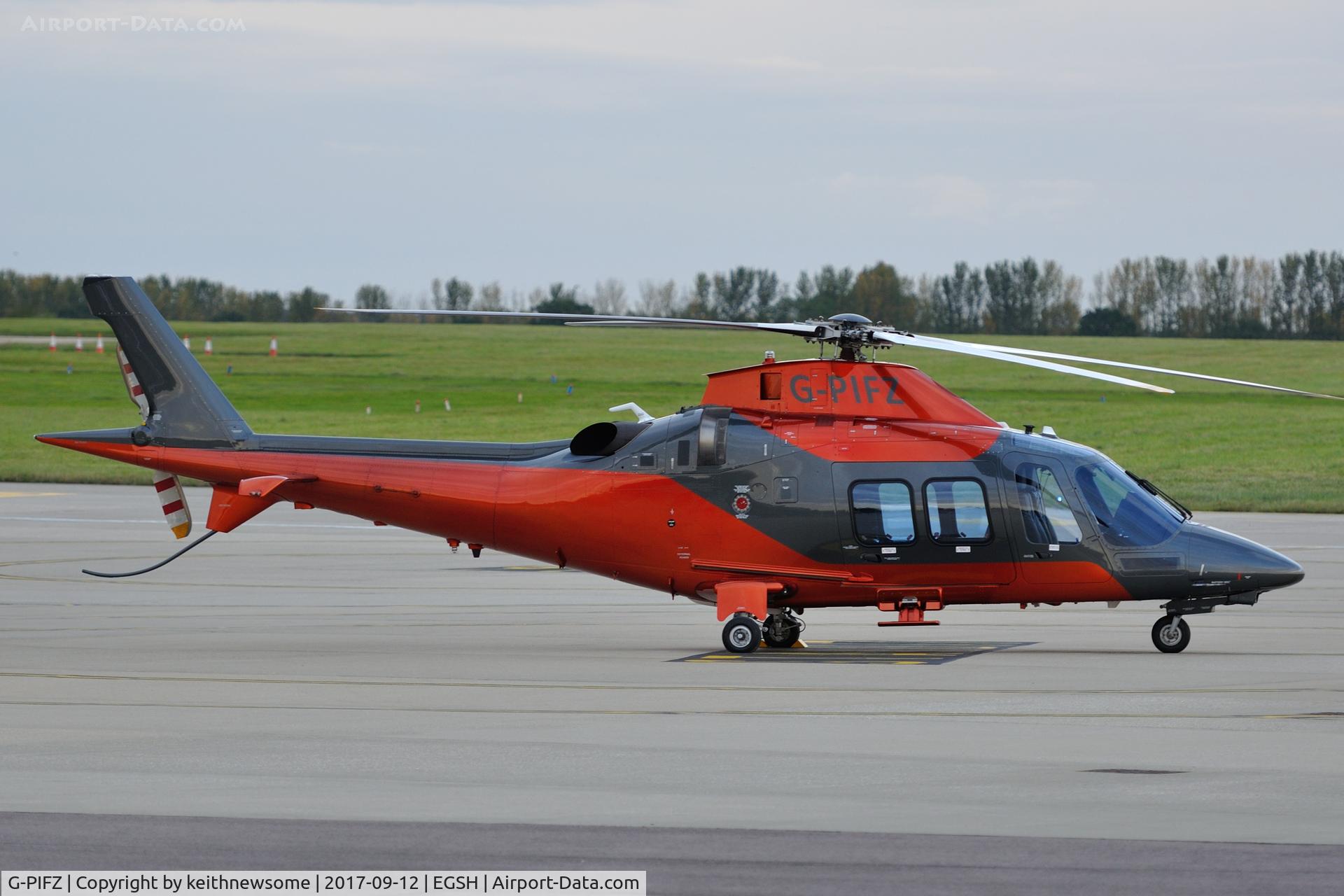 G-PIFZ, 2016 Agusta AW-109SP Grand New C/N 22355, Early evening arrival.