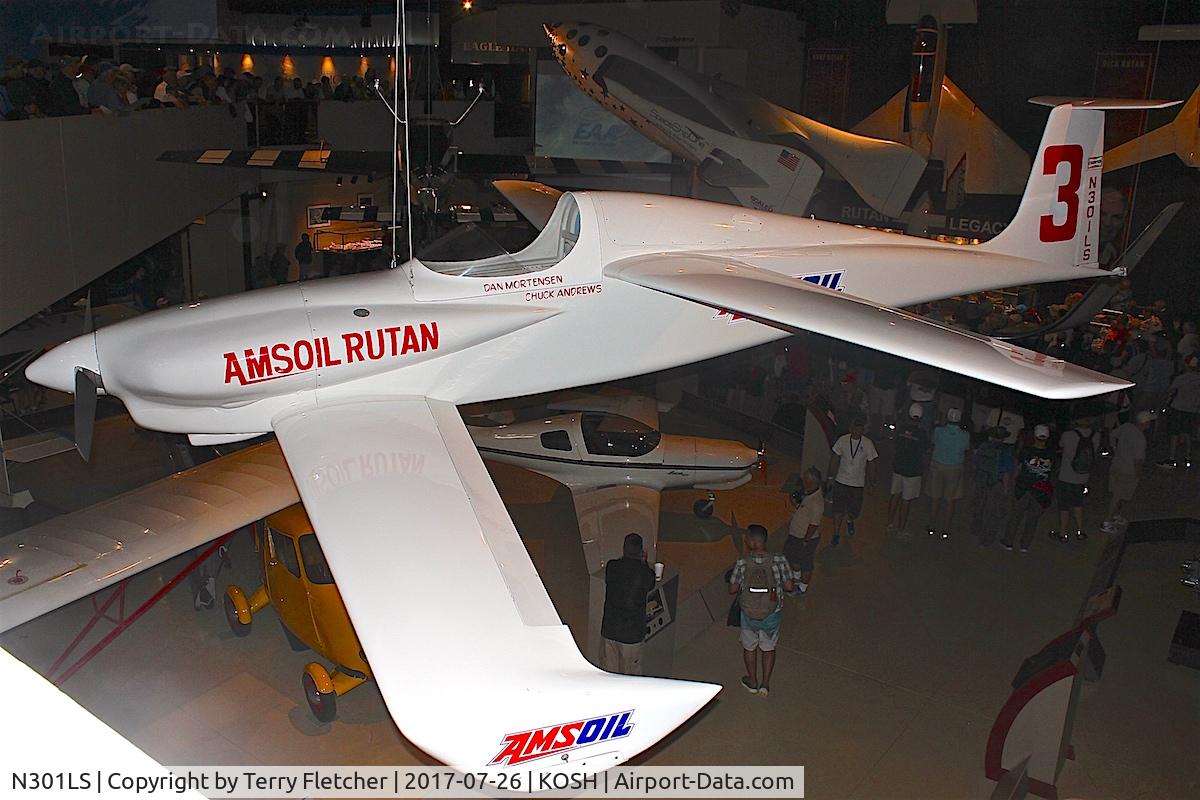 N301LS, 1981 Rutan 68 Amsoil Racer C/N 1, At EAA Museum