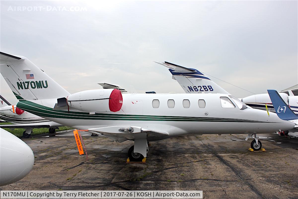 N170MU, 1996 Cessna 525 CitationJet C/N 525-0170, At 2017 EAA AirVenture at Oshkosh