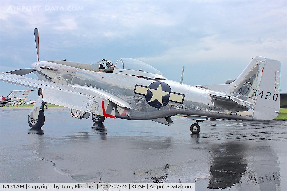 N151AM, 1944 North American P-51D Mustang C/N 122-39879, At 2017 EAA AirVenture at Oshkosh