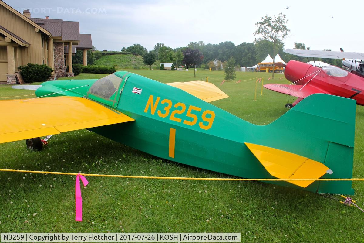 N3259, 1970 Wittman Witts V C/N 11, At EAA Museum