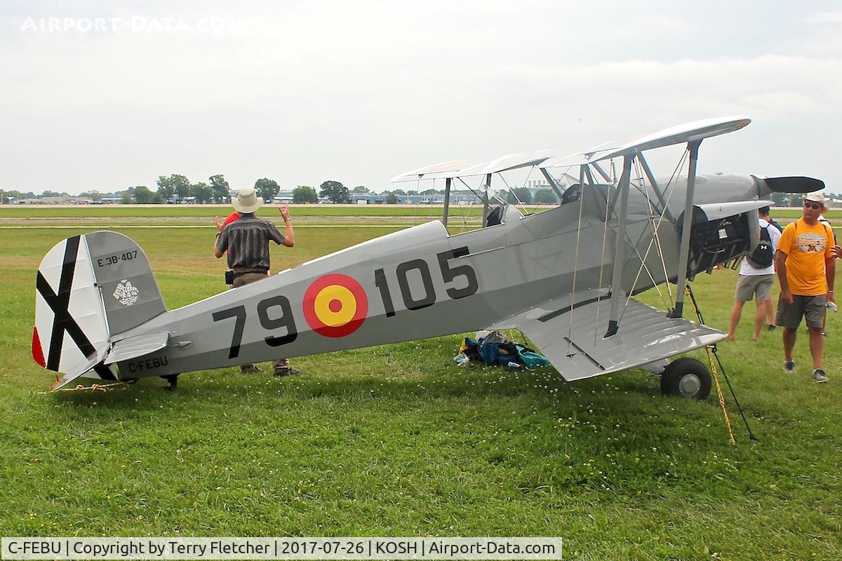 C-FEBU, 2016 Bucker Bu-131 Jungmann Replica C/N E3B-407, Replica Bucker Bu-131 - At 2017 EAA AirVenture at Oshkosh