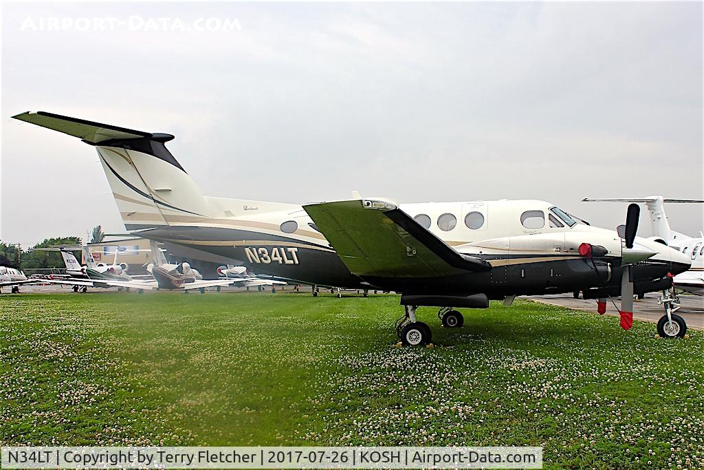 N34LT, 1992 Beech B200 King Air C/N BB-1437, At 2017 EAA AirVenture at Oshkosh