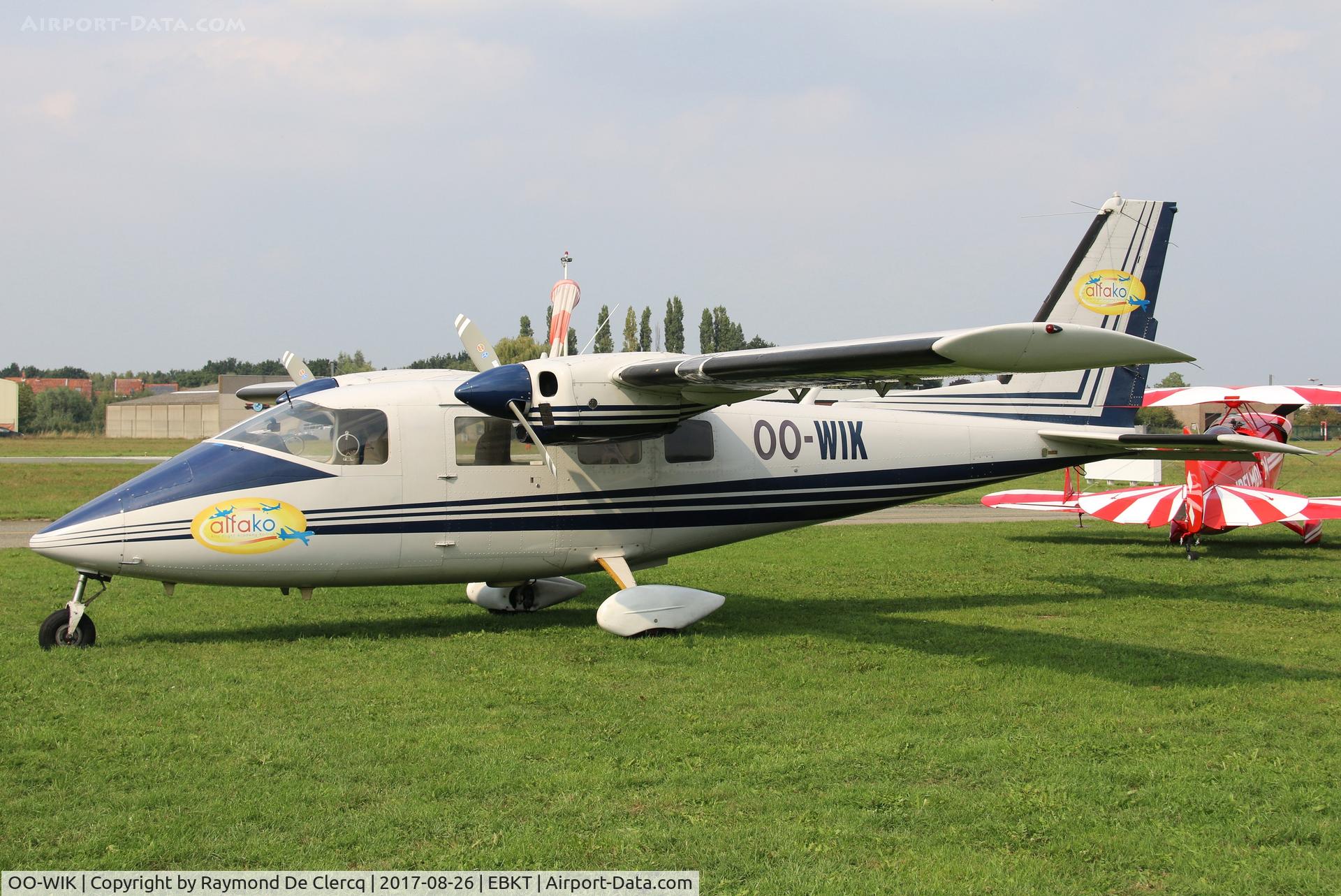 OO-WIK, 1978 Partenavia P-68B C/N 152, At Wevelgem.