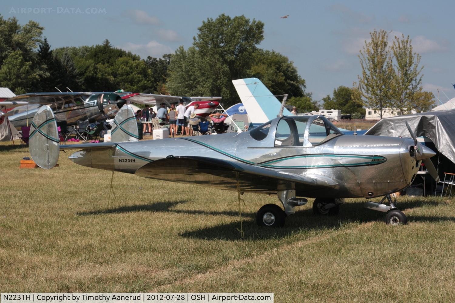 N2231H, 1946 Erco 415D Ercoupe C/N 2854, 1946 Engineering & Research 415-D, c/n: 2854