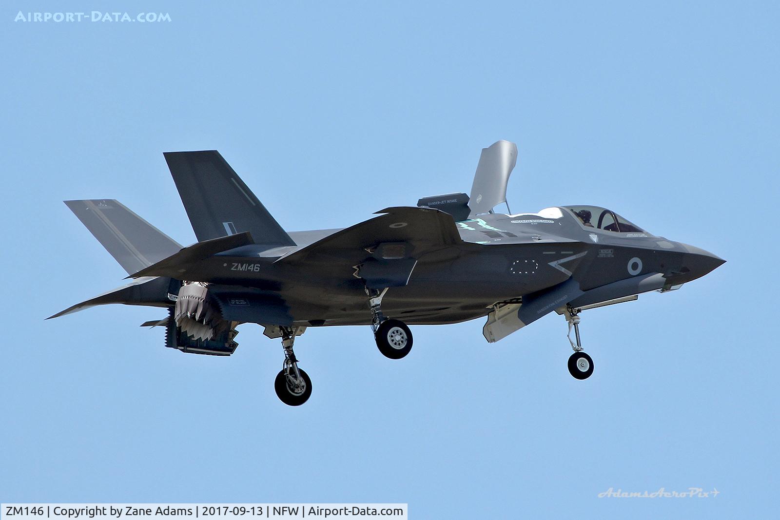 ZM146, 2017 Lockheed Martin F-35B Lightning II C/N BK-12, British F-35B ( BK-12) flying in V/STOL mode at NAS FOrt Worth