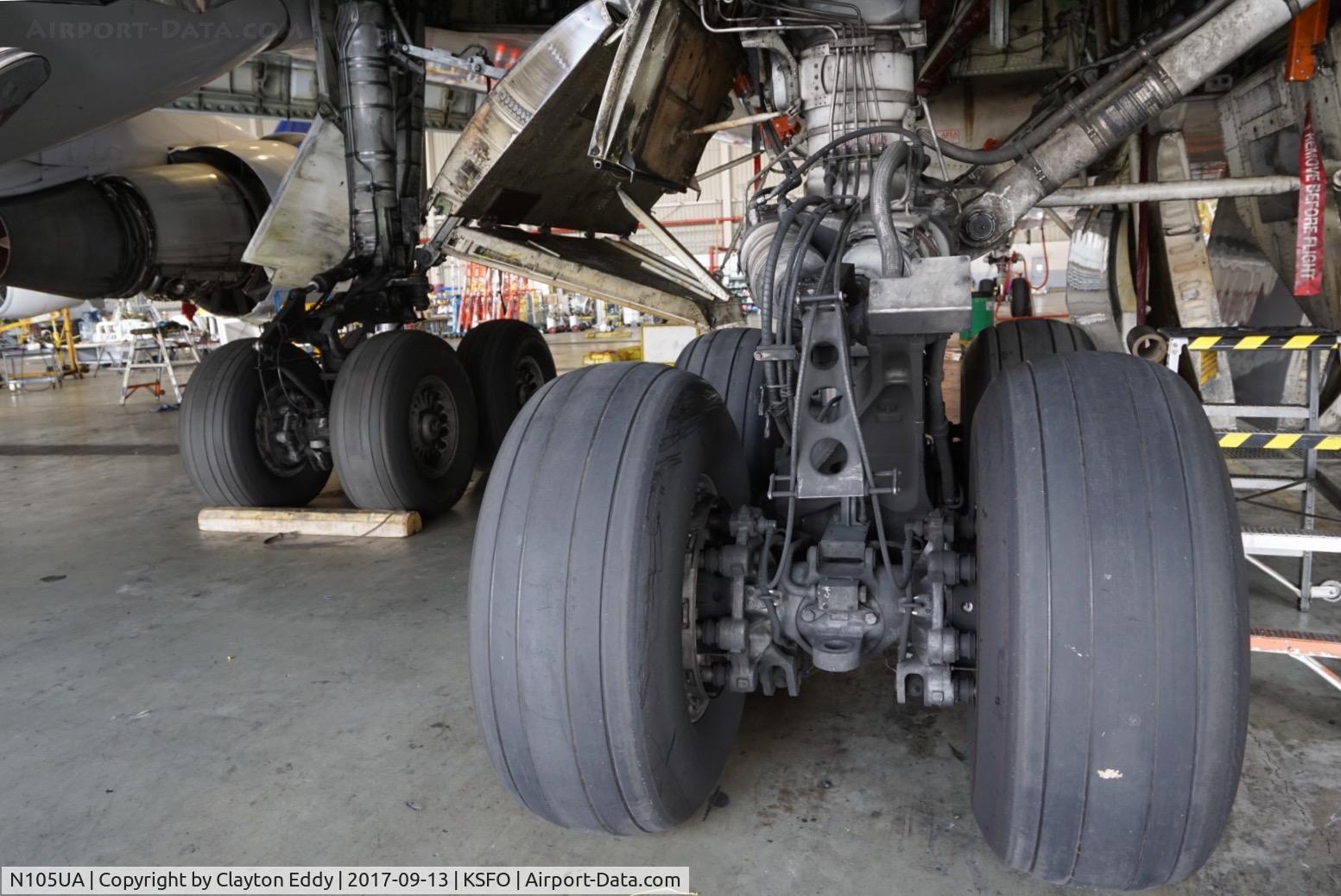 N105UA, 1994 Boeing 747-451 C/N 26473, SFO 2017.
