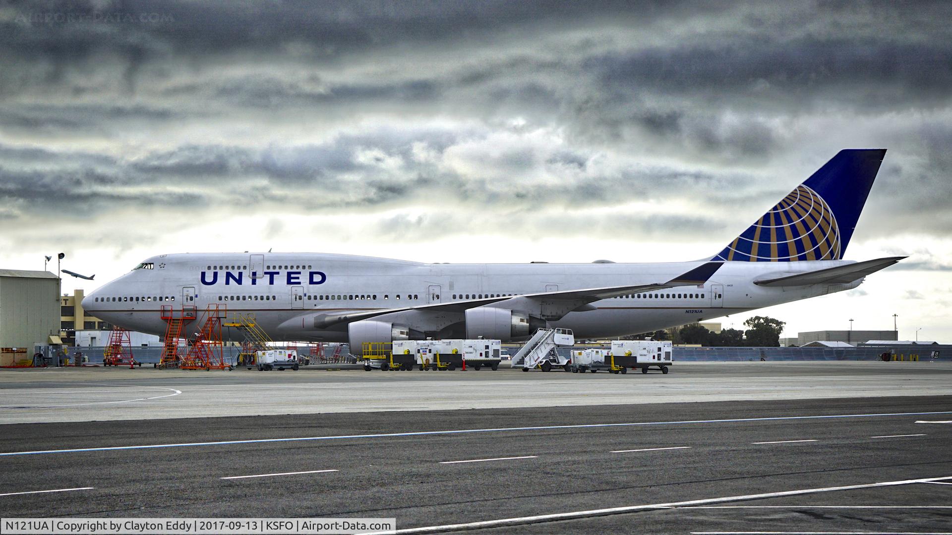 N121UA, 1999 Boeing 747-422 C/N 29167, SFO 2017.