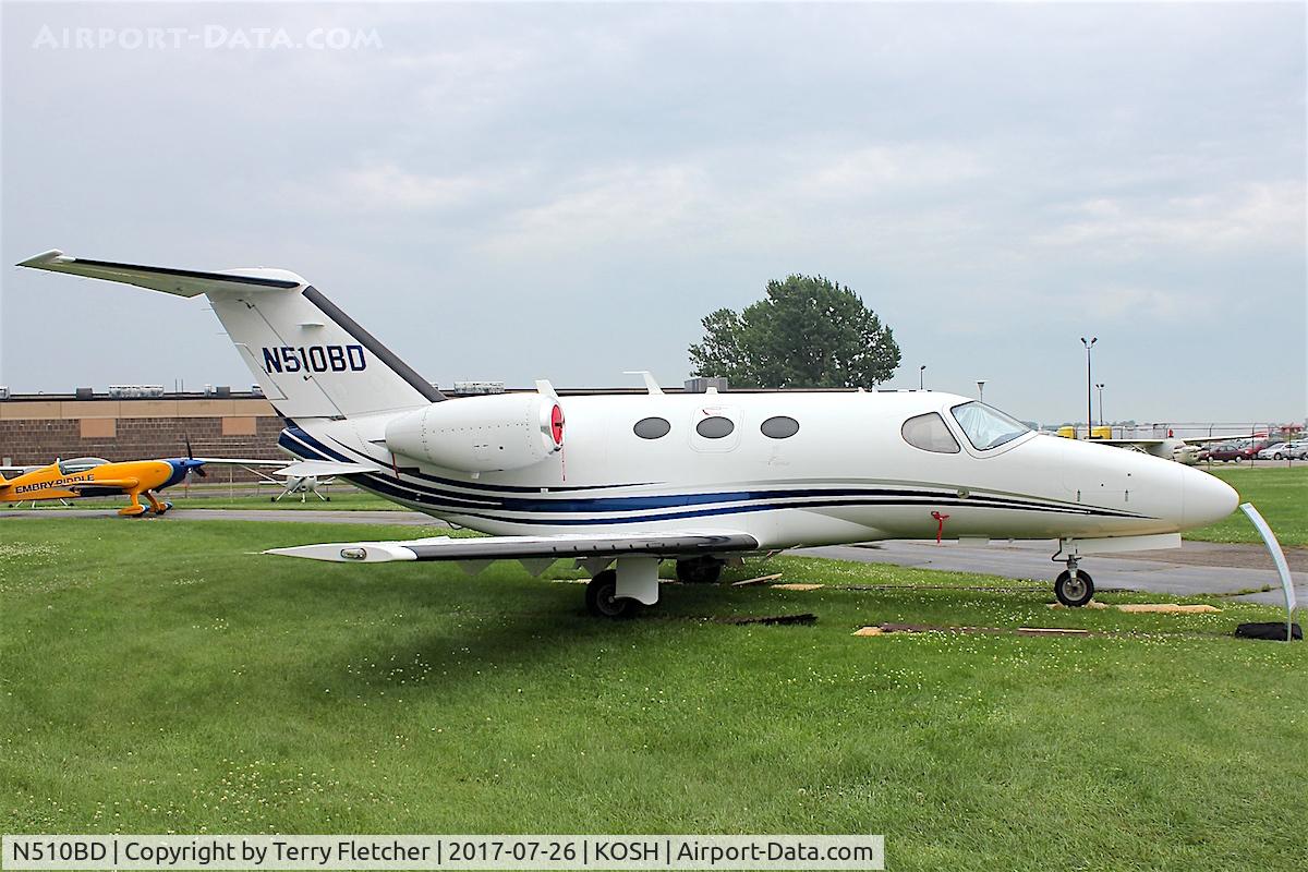 N510BD, 2009 Cessna 510 Citation Mustang Citation Mustang C/N 510-0249, At 2017 EAA AirVenture at Oshkosh