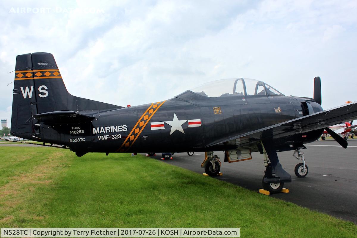 N528TC, 1957 North American T-28C Trojan C/N 252-16, At 2017 EAA AirVenture at Oshkosh