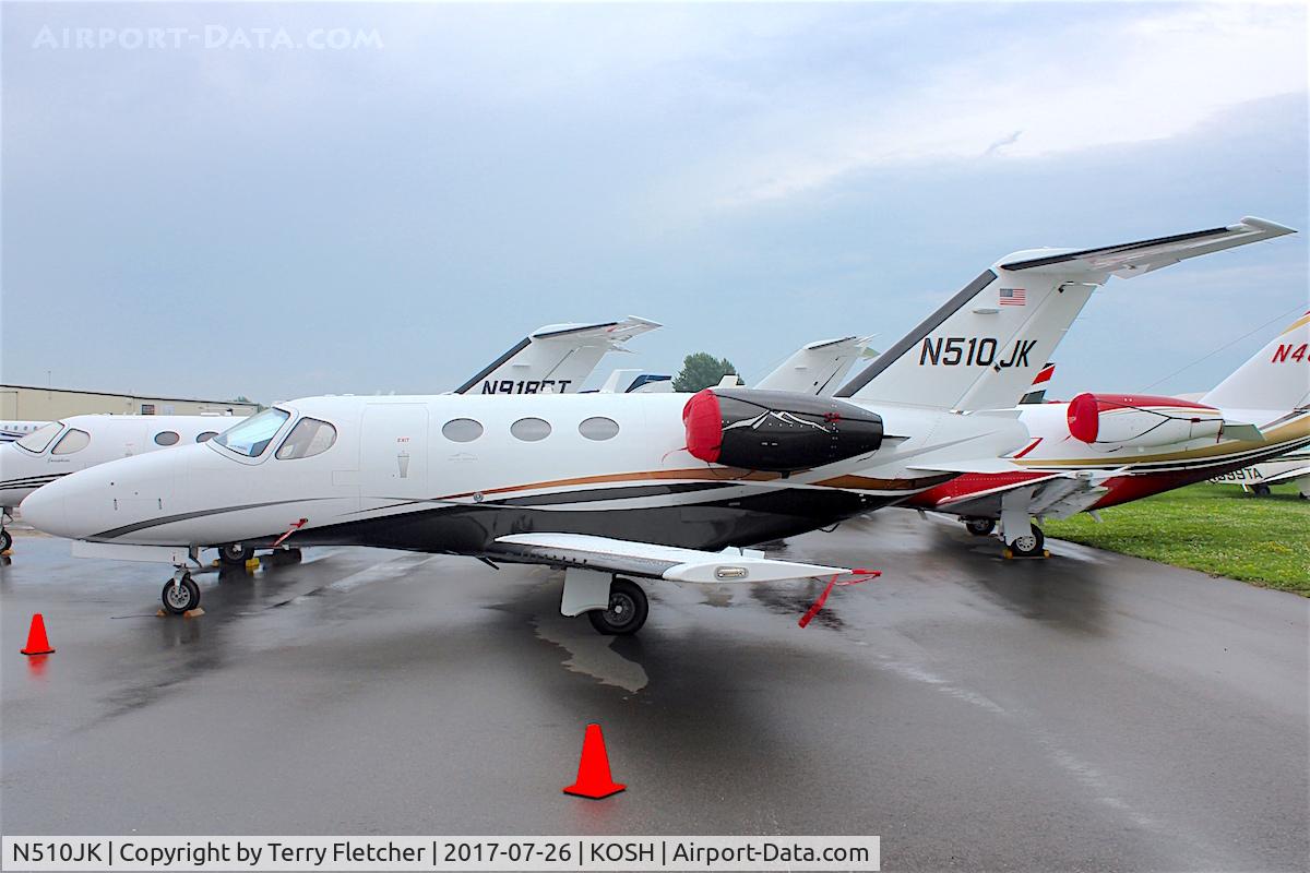 N510JK, 2013 Cessna 510 Citation Mustang Citation Mustang C/N 510-0440, At 2017 EAA AirVenture at Oshkosh