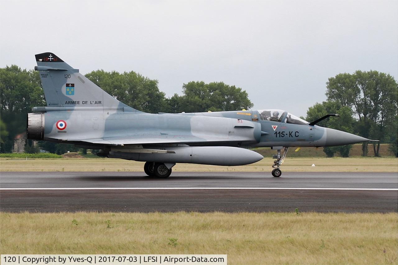 120, Dassault Mirage 2000C C/N 396, Dassault Mirage 2000 C, Taxiing to holding point rwy 29, St Dizier-Robinson Air Base 113 (LFSI) Open day 2017