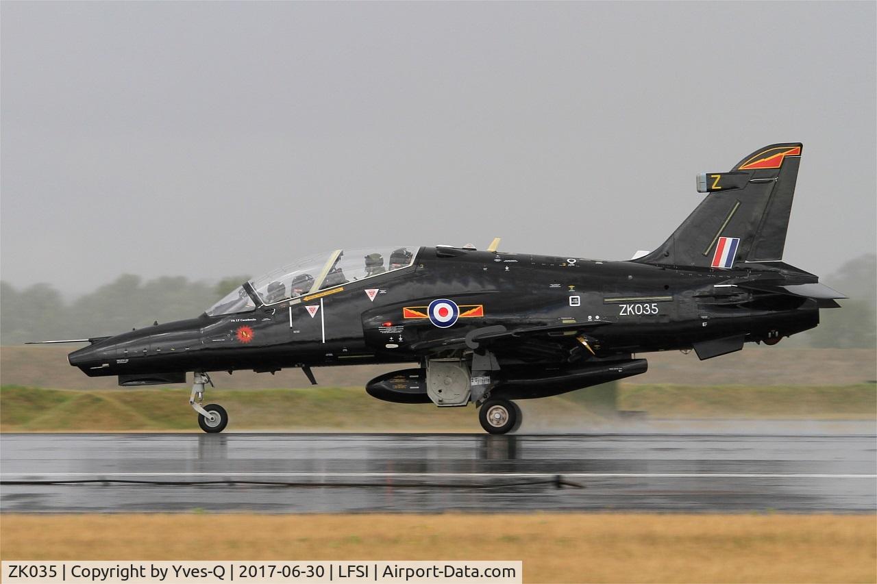 ZK035, 2010 British Aerospace Hawk T2 C/N RT026/1264, Royal Air Force British Aerospace Hawk T2, Landing rwy 29, St Dizier-Robinson Air Base 113 (LFSI) Open day 2017