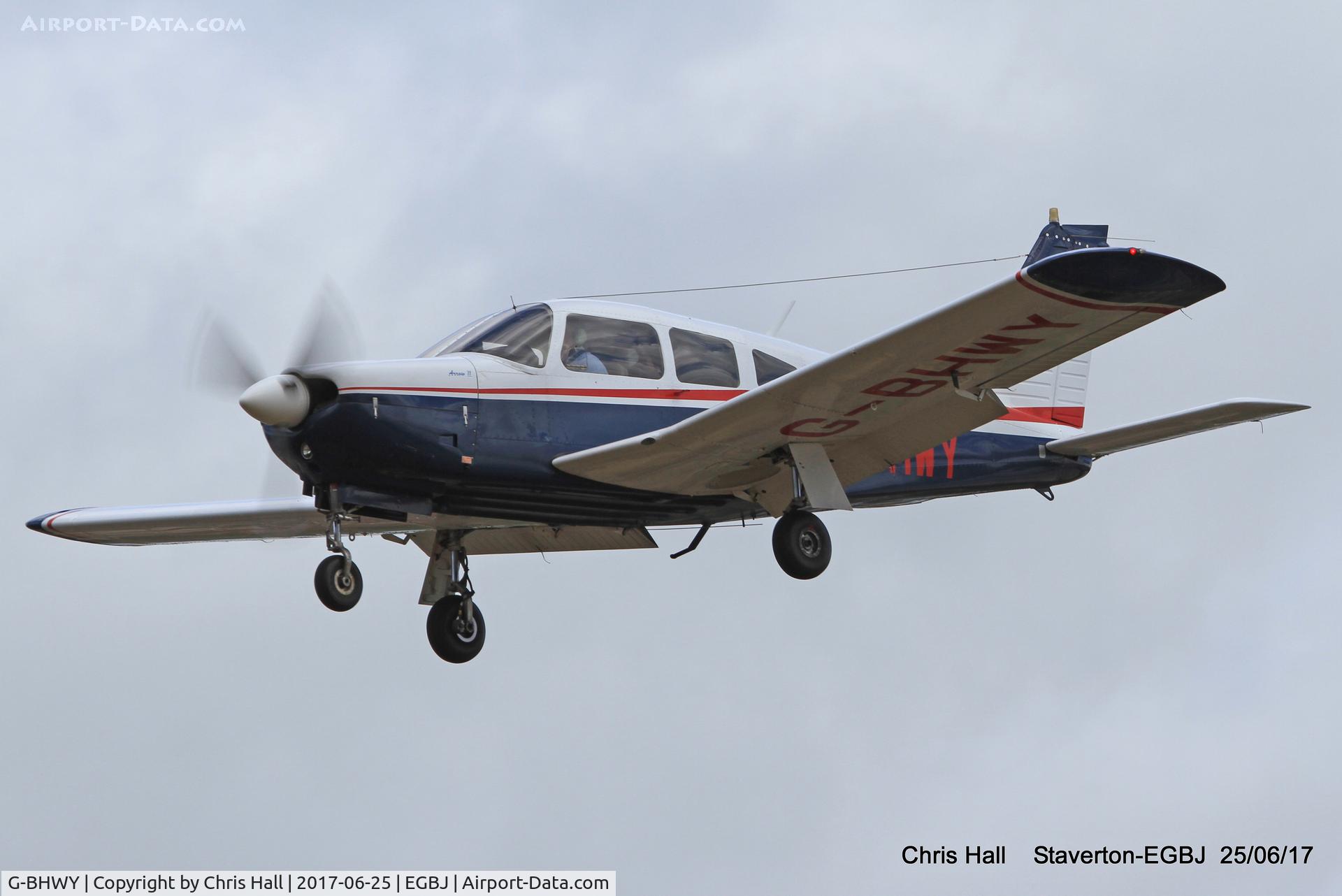 G-BHWY, 1973 Piper PA-28R-200-2 Cherokee Arrow II C/N 28R-7435059, Project Propeller at Staverton