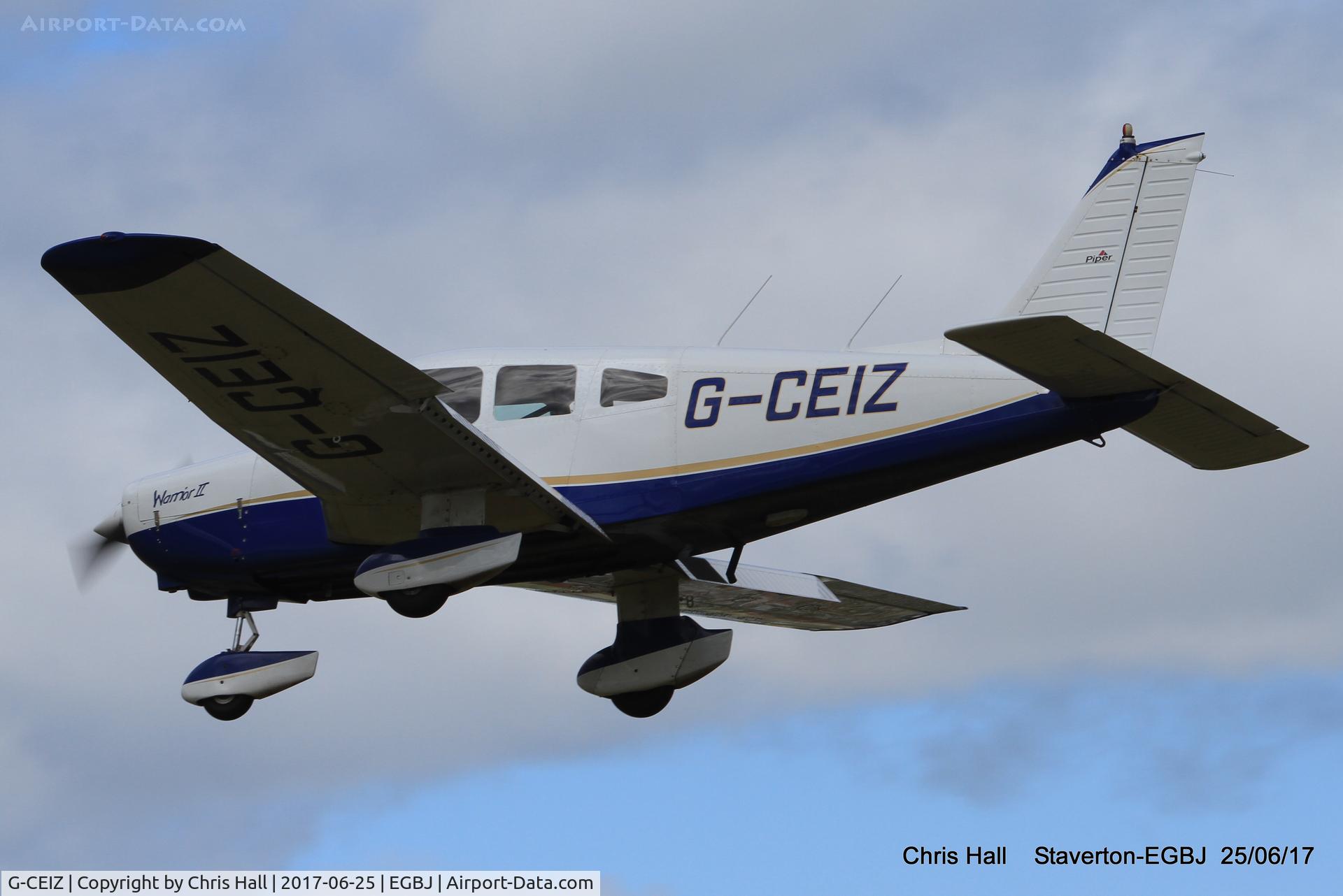 G-CEIZ, 1980 Piper PA-28-161 Cherokee Warrior II C/N 28-8116076, Project Propeller at Staverton