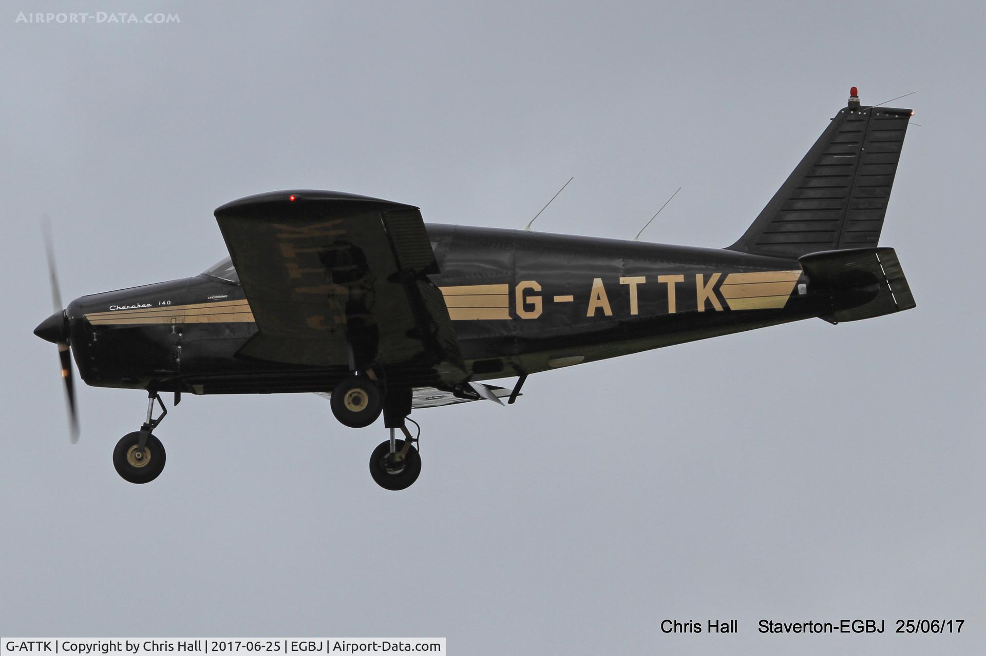 G-ATTK, 1966 Piper PA-28-140 Cherokee C/N 28-21959, Project Propeller at Staverton